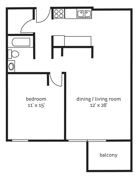 The York Floor Plan at The Tarnhill, Bloomington, MN